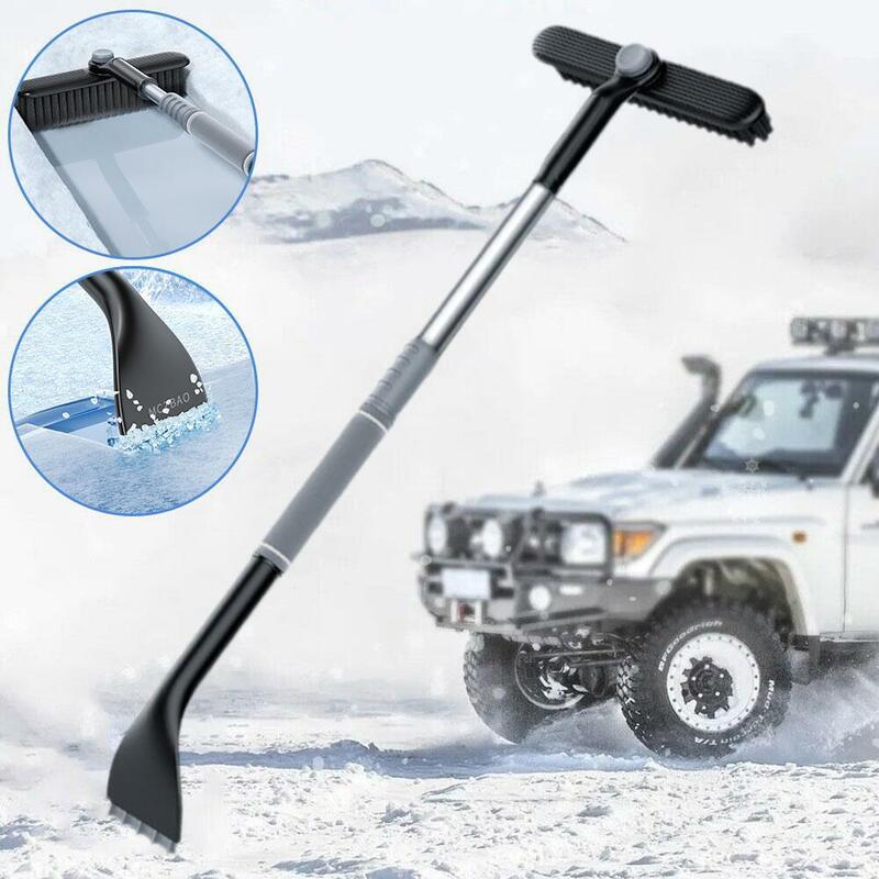 Sneeuwschraper Met Borstel 2 In 1 Borstel Bezem Ijsschep Draagbare Auto Voorruit Schone Sneeuwverwijderaar Voor Suv Truck Auto V5s7