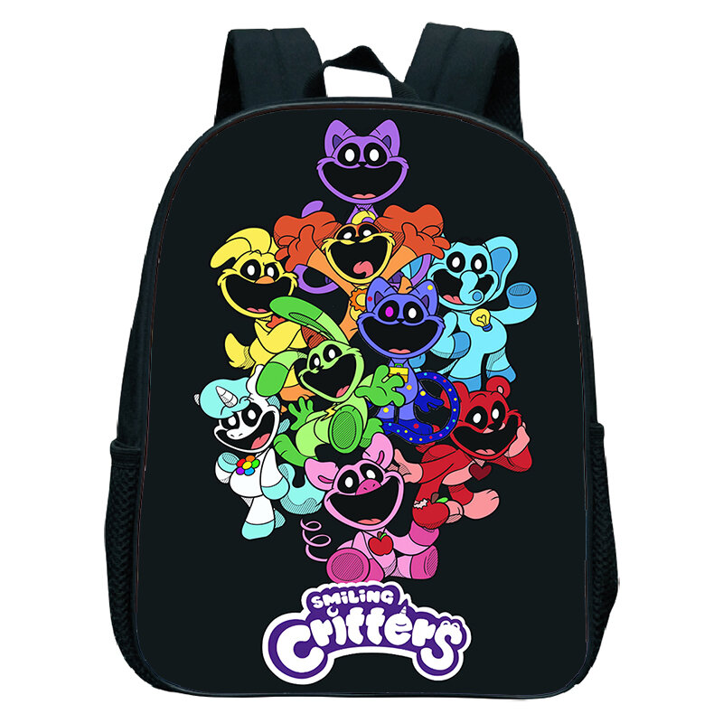 Школьный рюкзак с забавными улыбающимися рисунками животных, легкий рюкзак для дошкольников для девочек и мальчиков, сумки для малышей