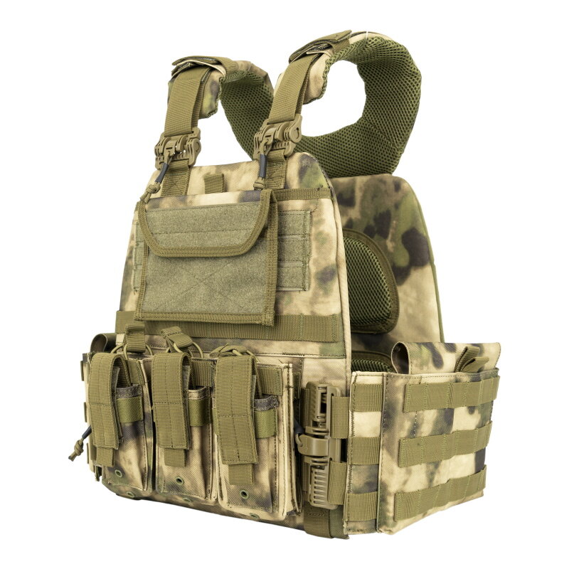 Mox FG Armor Combat Vest Tactical Operator Vest Heavy Duty Plate Carrier con buste per munizioni