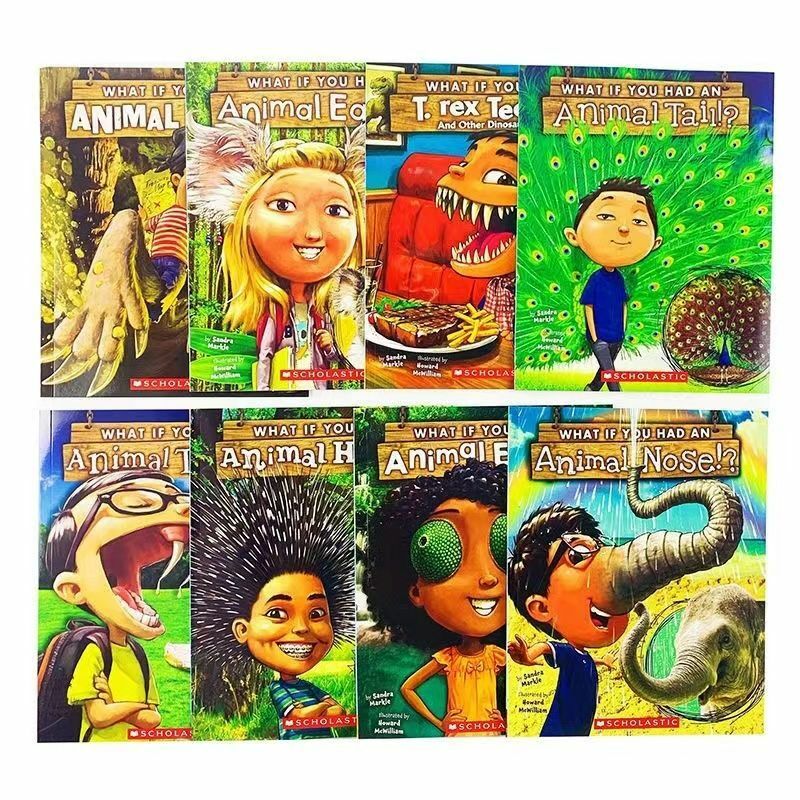 Children's Popular Science Book, 9 Volumes de What If You Got, Animals Xue Le, Click to Read, English Version