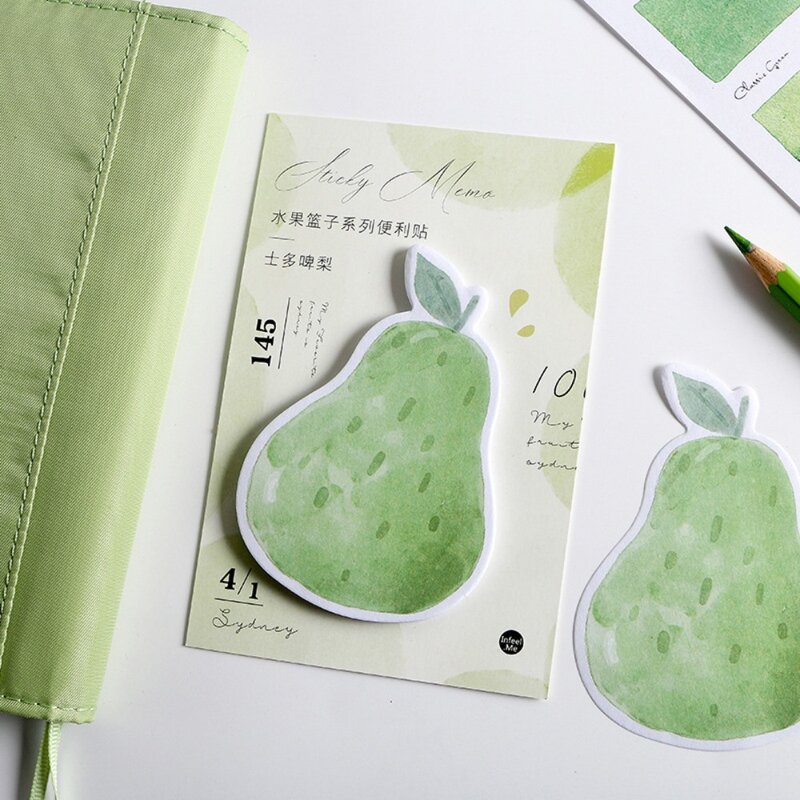 Kreatywna urocza naklejka na owoce o specjalnym kształcie notatnik papiernicze kreatywna naklejka samoprzylepna naklejka na owoce