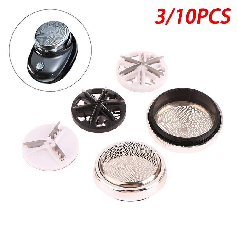 3/10PCS Mini Electric Shaver Replacement Head Blade Waterproof Trimmer High Precision Six Leaves Shaving Machine Accessories