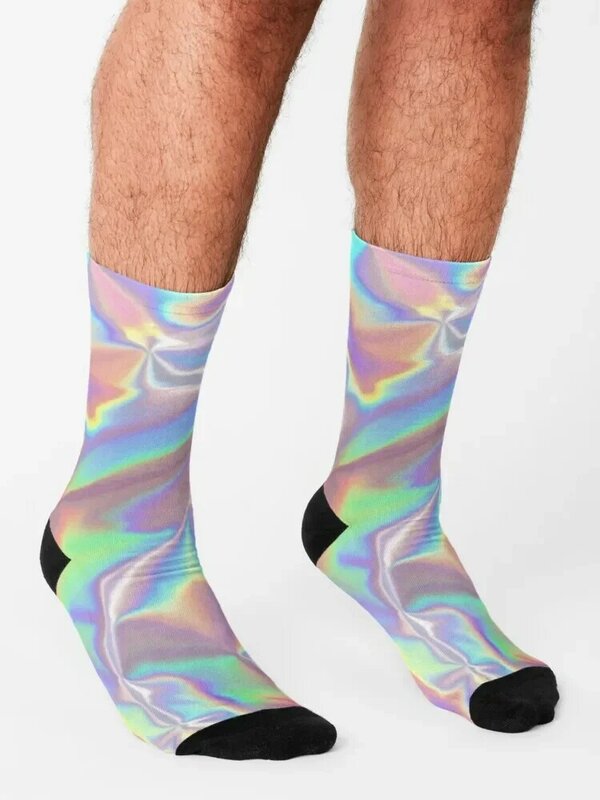 Голографические фоновые носки гольфы на заказ спортивные чулки мужские носки для женщин и мужчин