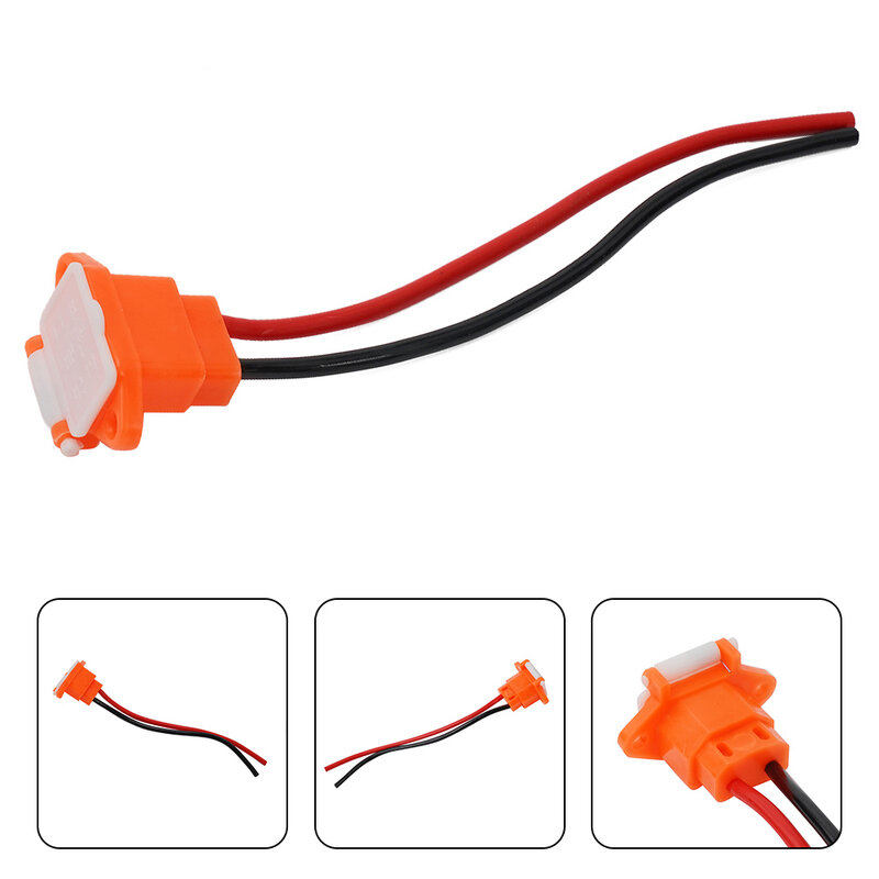 E-bike Electric Scooter Charging Socket Charging Hole Cover Charging Cable Socket Charger Universal ABS + Copper