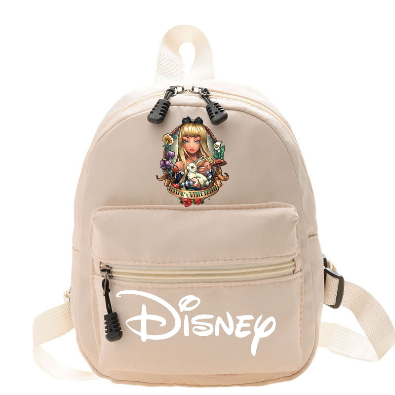 Disney-mochila de princesa para mujer, morral versátil de estilo universitario para chicas jóvenes, ideal para viajar, 2024
