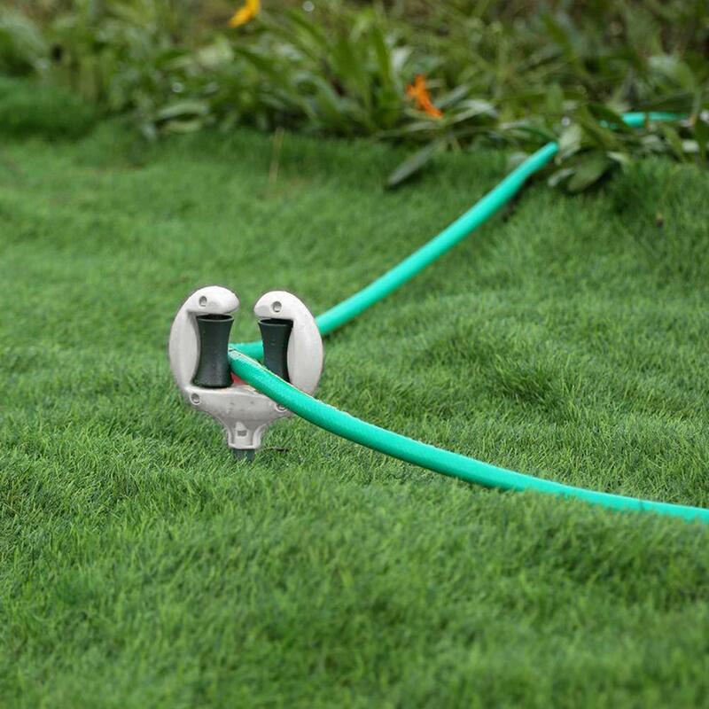 Żelazna prowadnica węża ogrodowego gwoździe pozycjonowanie rury wodnej trzymająca rolkę szpiczasta głowica antypoślizgowa Yard ogrodnictwo akcesoria do nawadniania