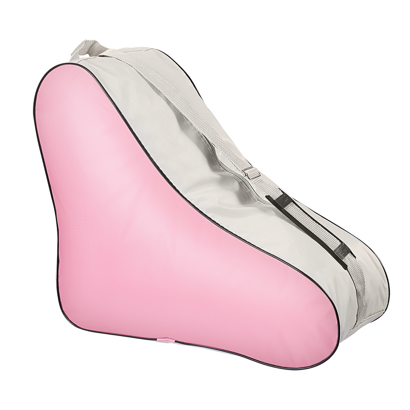 Borsa per Skate Mesh Cloth Tote Bag pattini borsa a triangolo borsa a tracolla pacchetto di grande capacità (rosa)