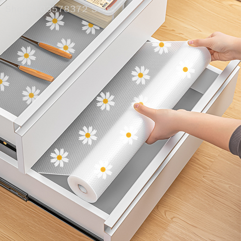 EVA Cabinet Mat Reusable Drawer Liners Non-slip Refrigerator Mat Fridge Waterproof Moisture-proof Drawer Mat