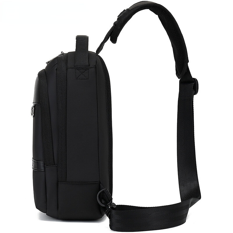 Модная трендовая Мужская нагрудная сумка Chikage, вместительная простая повседневная нейлоновая сумка через плечо, водонепроницаемая износостойкая сумка на плечо