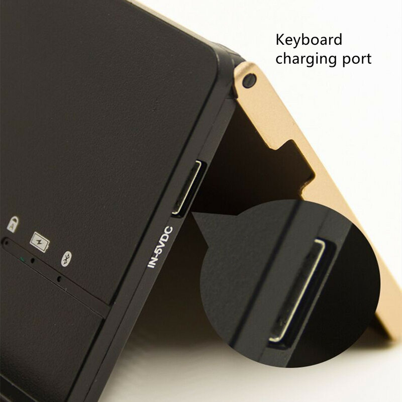 Portable Foldable Bluetooth Keyboard Mobile Phone Wireless Key Panel Windows Laptop Tablet Computer iPad Charge Clavier Holder