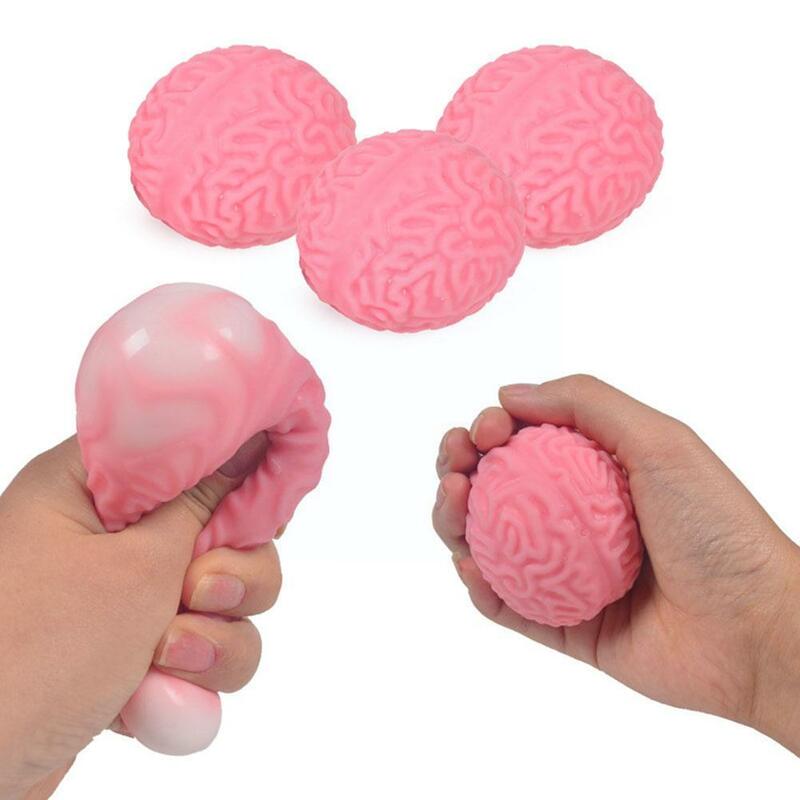 Squeezable Stress Relief Toy para adultos e crianças, Novidade Brain Ball, Cartoon Stress Ball, Animal Squeeze Toy, Nostalgic Fun Toys, I0K1