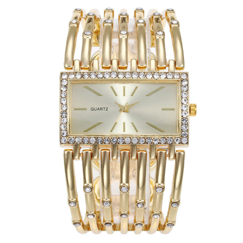 Uthai W24 Vrouwen Mode Quartz Horloges Dames Roestvrij Staal Armband Casual Holle Klok Meisje Polshorloge Sieraden