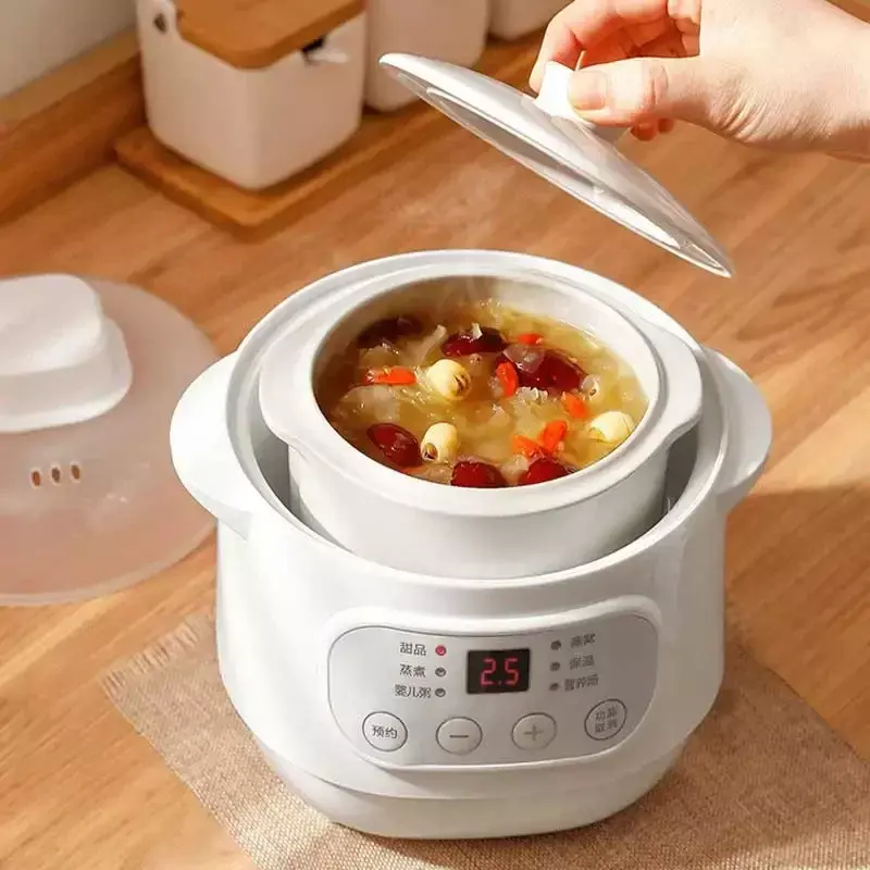 Electric Porridge Pot For Newborn Baby Automatic Electric Cooking Electricity Ceramic Material Stewing Pot  Baby Products