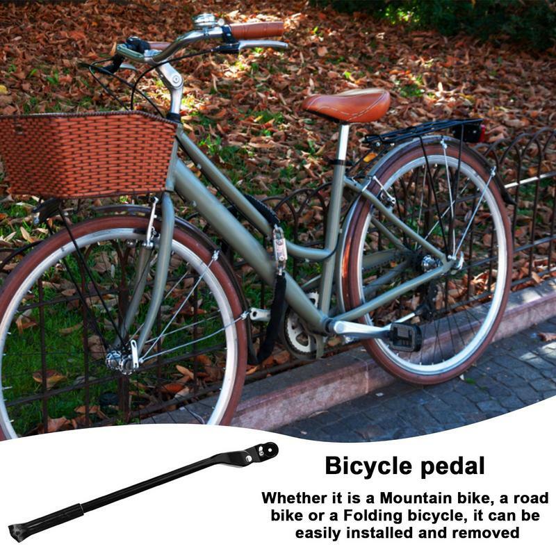 Caballete ajustable de aleación de aluminio para bicicleta de montaña, soporte retráctil para estacionamiento, accesorios para ciclismo al aire libre