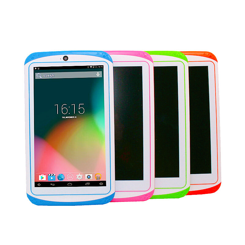 Лидер продаж, 7-дюймовый планшетный ПК Android 10,0, силиконовый женский подарок, 1 ГБ ОЗУ + 16 Гб ПЗУ, E98 четыре ядра, двойная камера, Wi-Fi, Бесплатная ручка