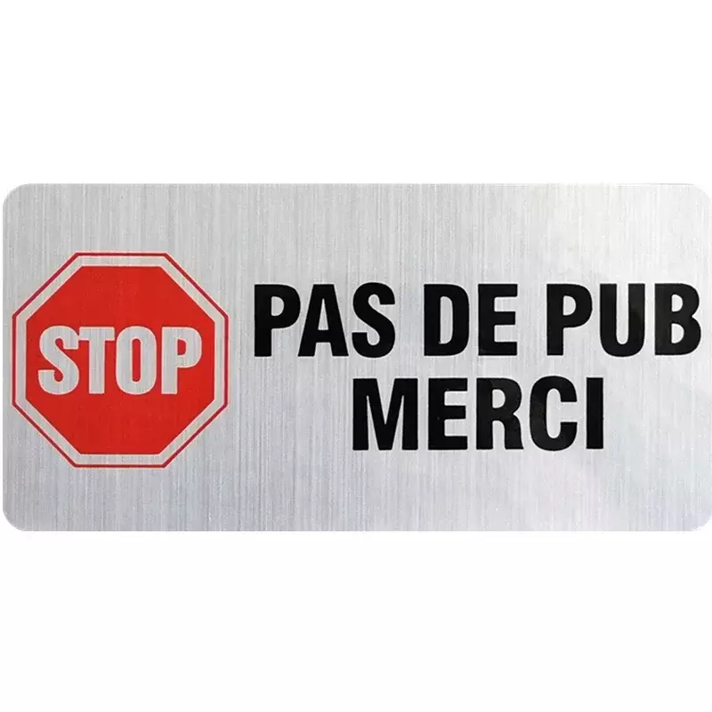 RuleMylife Stop Pus De Pub Merci 프랑스 자동차 스티커 데칼 애니메이션 귀여운 자동차 액세서리 장식