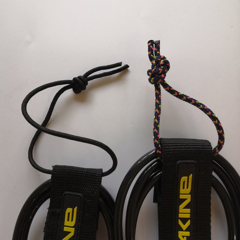 DK-Branded prancha trela, TPU, Black Straight Surf Lash, embalagem simples, 6 a 10 pés, 7mm