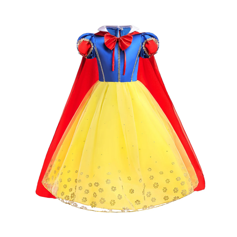 Gaun putri duyung Disney Frozen Anna Elsa, gaun Cosplay putri duyung untuk anak perempuan, kostum Belle Snow White
