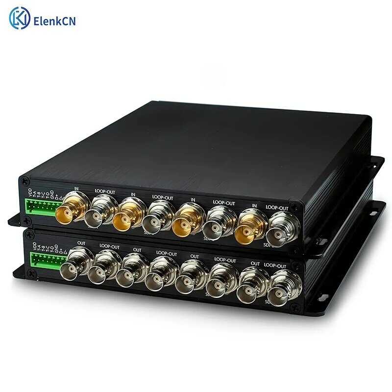 Conversor de Micro Fibra para Uso Multi-Media, 1 Par Serial para Fibra, 1000Mbp, Extensão FC, 3GHD, SDI