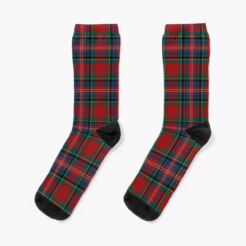 Kaus kaki Clan MacPherson Tartan Keren ide hadiah valentine kaus kaki wanita pria