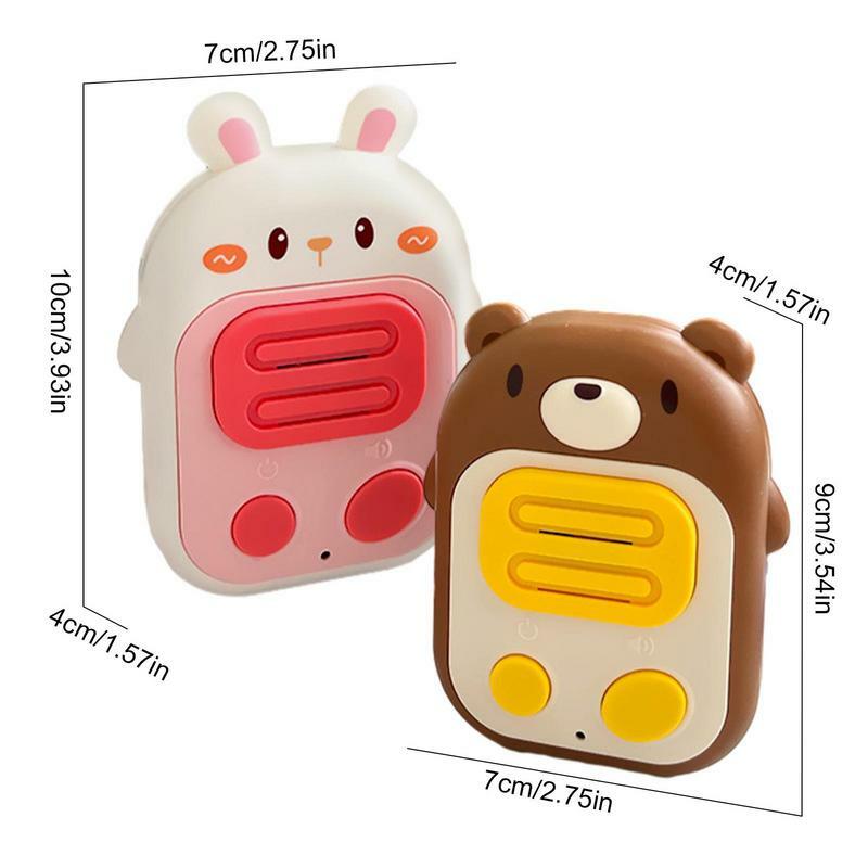 Children's Walkie Talkies 2PCS Wireless Mute Long Range Rechargeable Toddler Walkie Talkies Toy Walkie Talkies For For Indoor