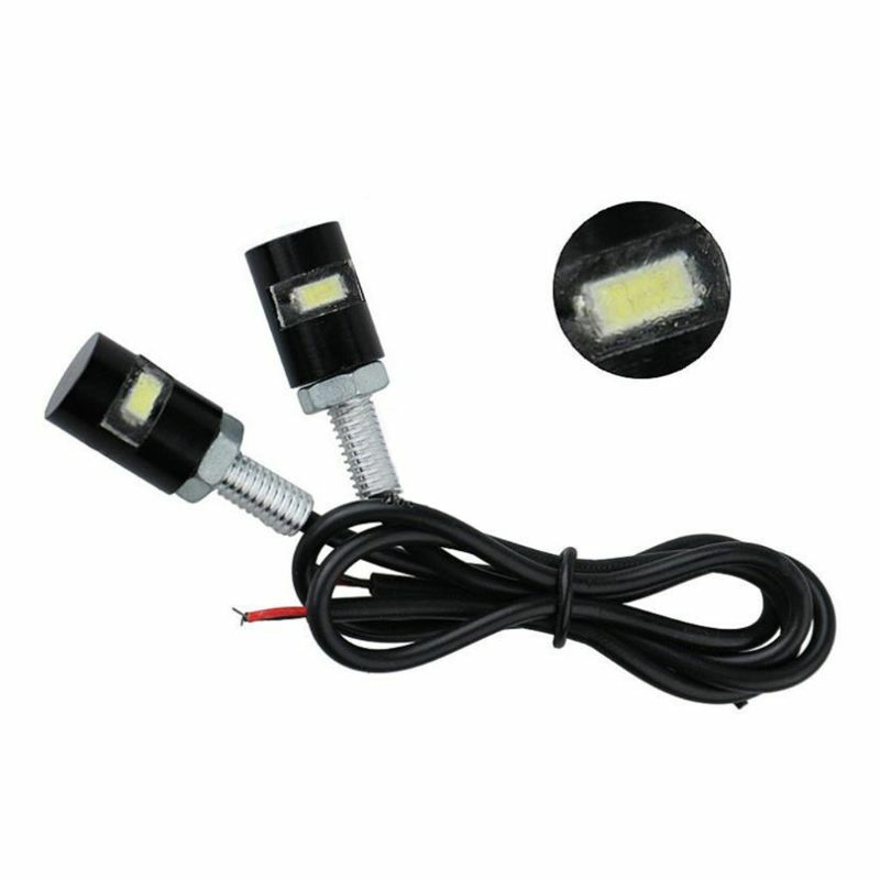 1 Pair 5630 Car LED License Plate Light Screw Lamp Rear Tail Lights for ATV GTWS