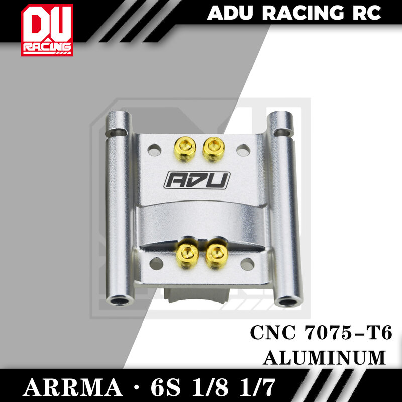 ADU Racing CENTER DIFF GEAR COVER CNC 7075 T6 aluminium, pour ARRMA 6S 1/8 et 1/7 EXB