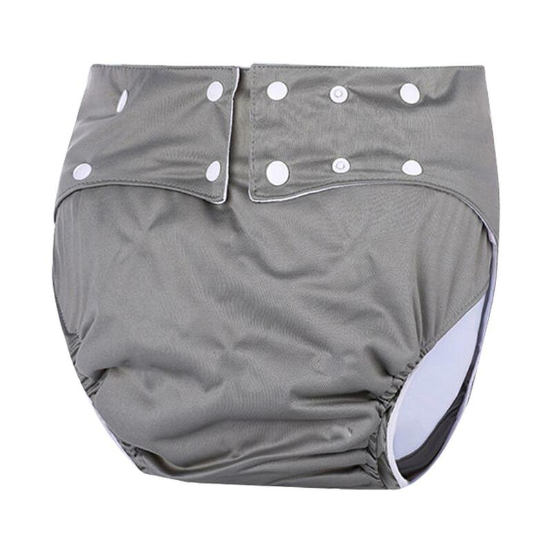 Adult Cloth Diapers Adult Nappy Reusable Leakfree Against Incontinence Black 72-92cm