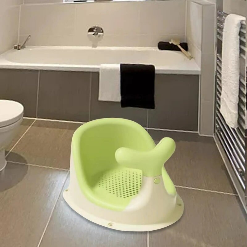 Children Shower Chair Bathtub Chair Bathing Seat Portable Bathroom Accessories Baby Bath Seat for Kids Infants Baby Girls Boys