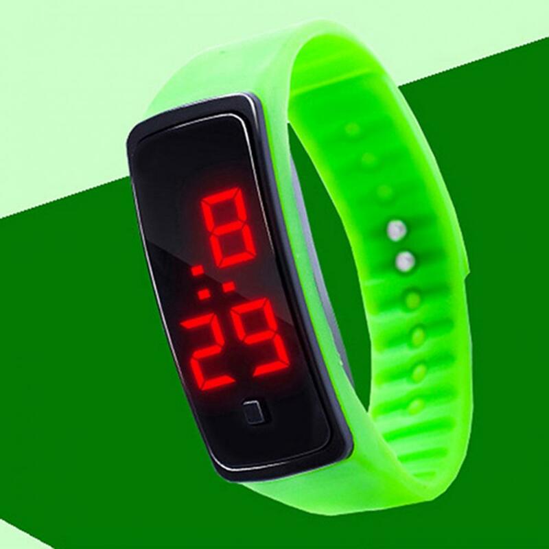 Jam Elektronik Tahan Air Lampu Belakang LED Hadiah Jam Tangan Olahraga Tampilan Besar untuk Jam Tangan Pintar Anak Gelang