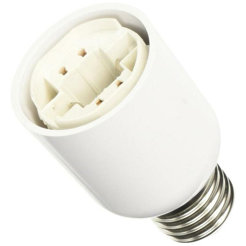 Fireproof Plastic Converter E27 to G24 LED Light Screw Bulb Socket Base Lamp Cap Holder Adapter Converter