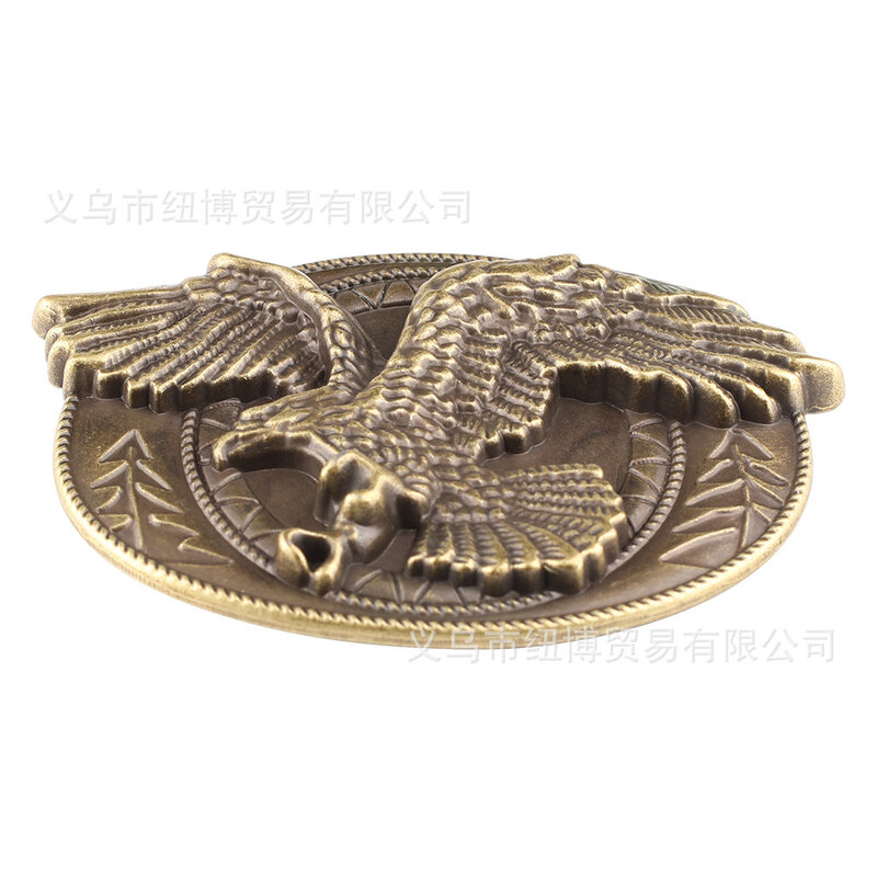 Soaring Eagle Bronze Alloy Belt Buckle, Raptor Espalhando suas asas, acessórios