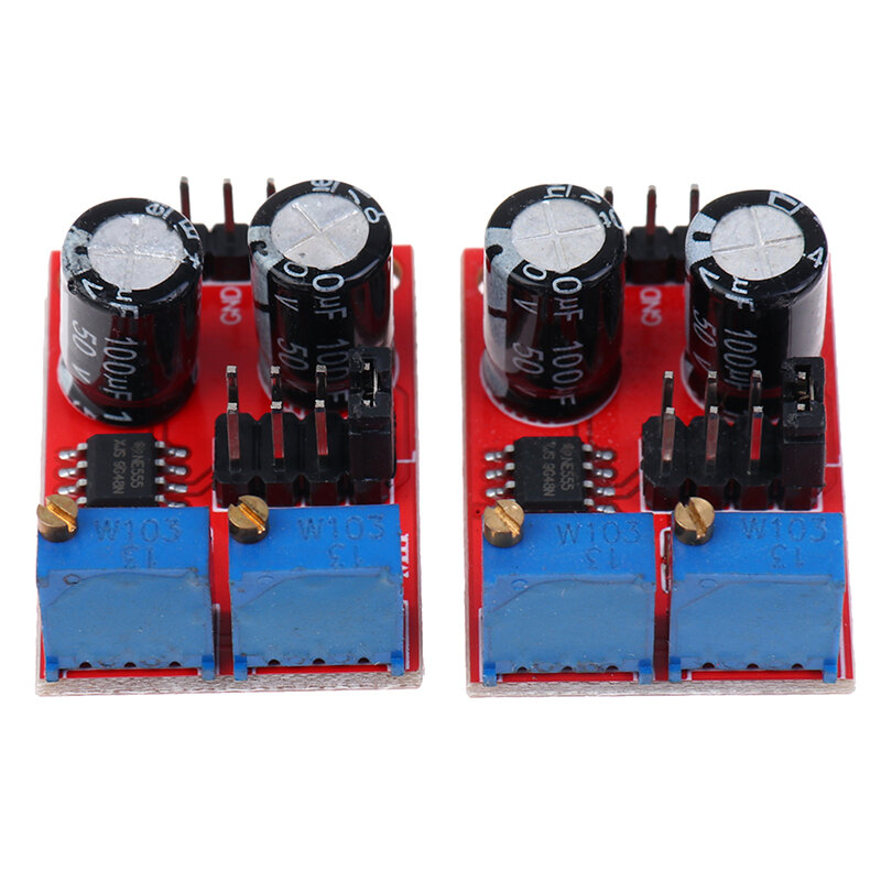 2pcs pulse adjustable square wave rectangular NE555 signal generator module