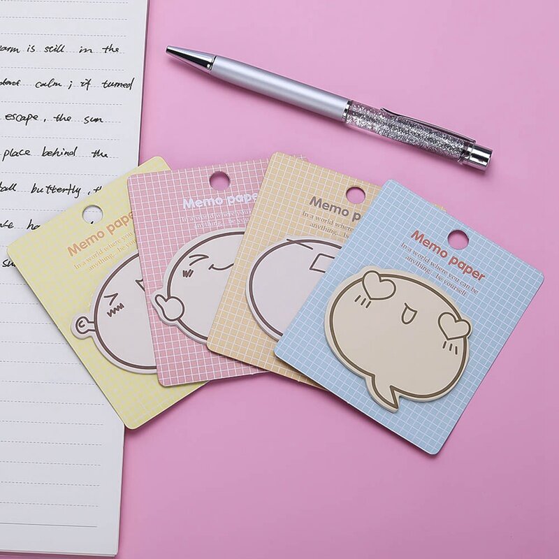 1 pacote coreano kawaii desenhos animados festa notas pegajosas bloco de notas para fazer lista planejador adesivo bloco de notas bonito escritório decoração papelaria