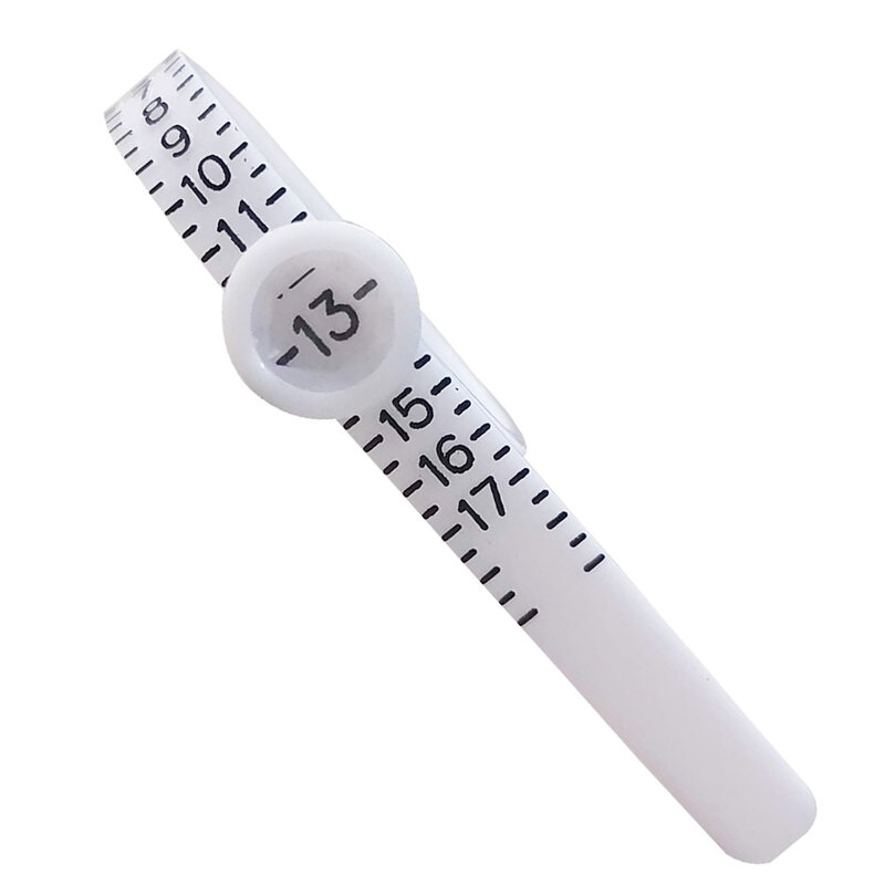 UK US misura Standard ue calibro anello cintura Sizer con lente d'ingrandimento dimensione dito schermatura bobina strumento gioielli Logo personalizzato