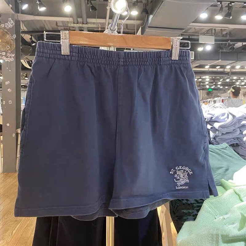 Embroidered Sport Shorts Women Summer Clothes 2024 Cotton Trending Kawaii Short Pants Girls 2000s Y2K Vintage Sweatshorts Skort