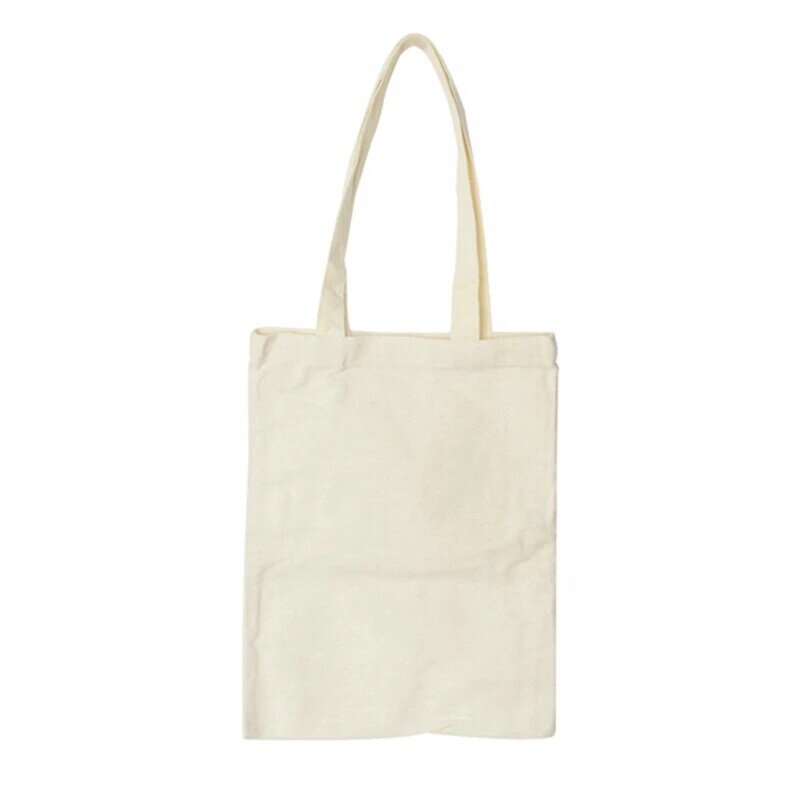DIY Craft Blank Makeup Bags With Zip Canvas Pen Case DIY Reusable Shopping Grocery Bag