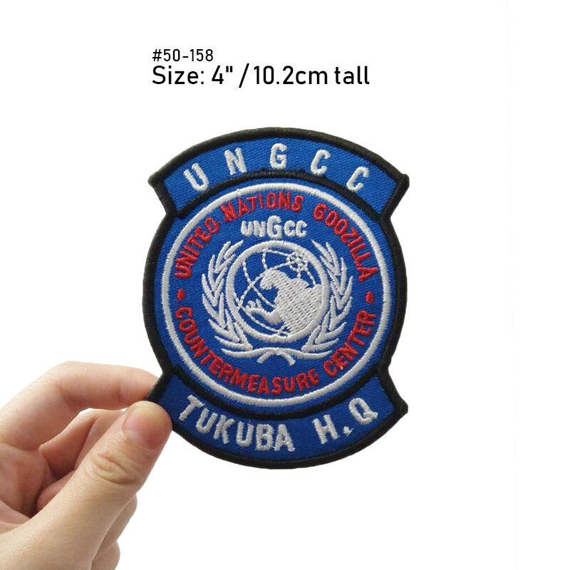 Cartoon Godzilla Embroidery Patches for Backpacks Clothing Patch Accessories Monster Down Jeans Patch DIY Badge Back Adhesive