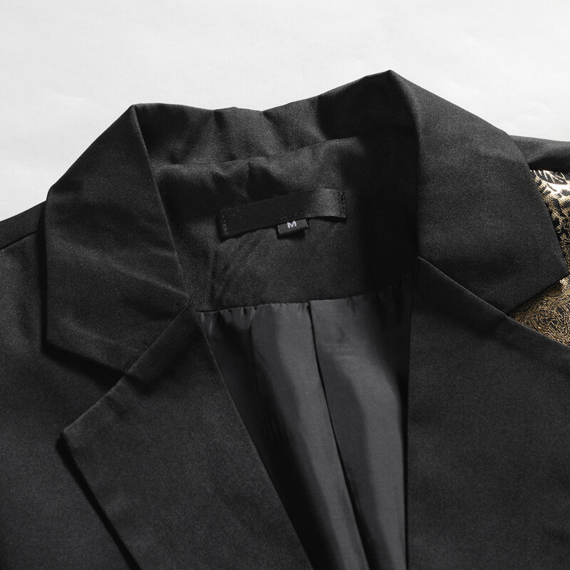 Роскошный 2024 Модный Новый мужской повседневный эксклюзивный деловой вечерний костюм с бронзовым дизайном/Мужской приталенный Блейзер, куртка, пальто