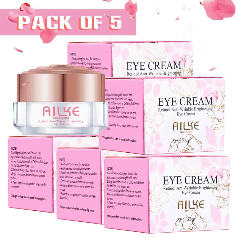 AILKE-Retinol Clareamento e Refirmamento Eye Cream, Remover Círculos Escuros, Nutritivo, Anti Aging, Beleza Creme Cosmético, Reduzir Eye Bag