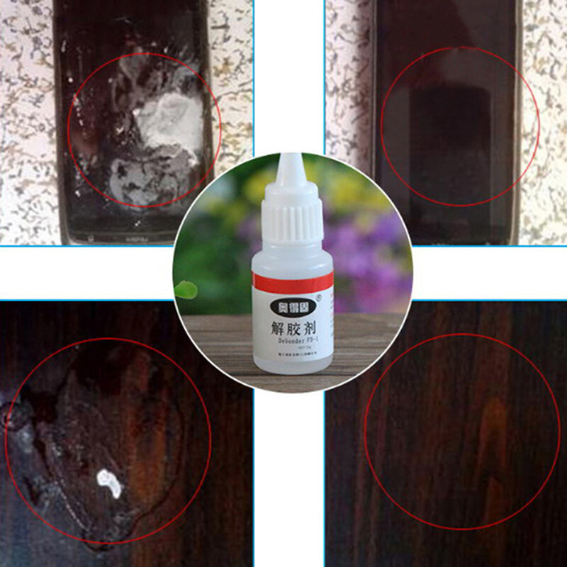Liquid Glue Debonder para Super UV, Folha de resina epóxi transparente, Esmalte 502, Papelaria Têxtil, Limpar, 20g