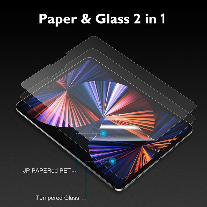 Protector de pantalla para Xiaomi Pad 6 Pro, película de papel similar al pad6 pro, 5, 6S Pro, 11 '', 2023, 12,4, vidrio templado pad5