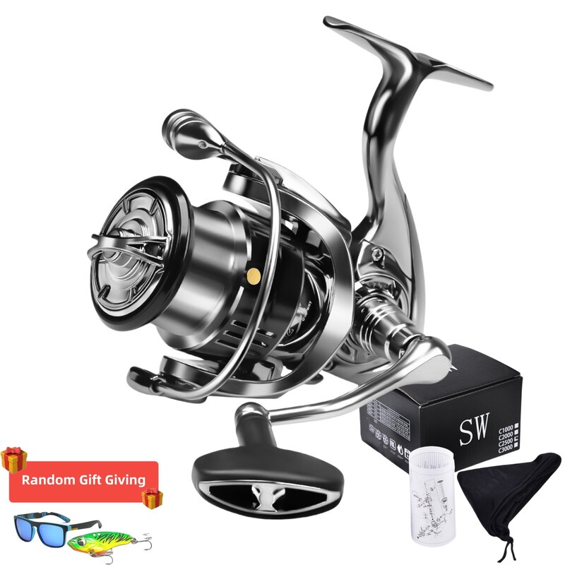 Flagship SW 15KGMaxDrag Spinning Wheel Remote Cast All Metal Fishing Reel Accessoires Série pesca1000-5000