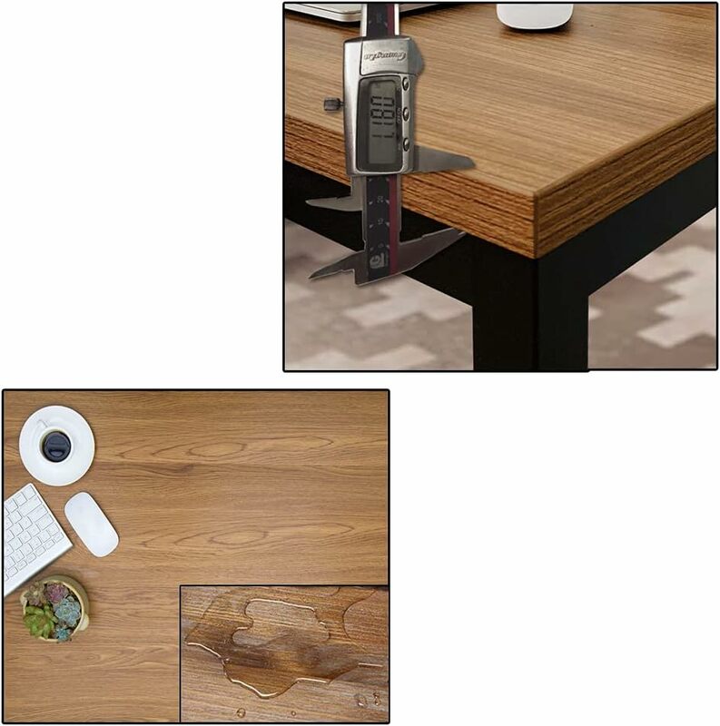 بيبوك-مكتب عصري بسيط ، طاولة كمبيوتر ، مكتب لتناول الطعام والاجتماع ، خشب الجوز ، 30 × 60 في