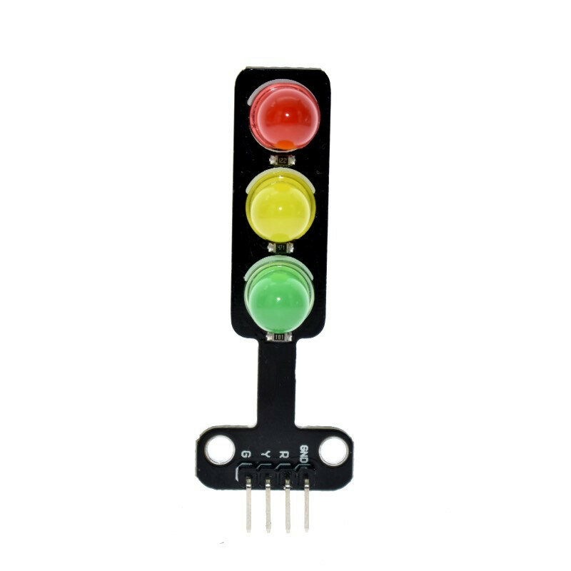 Módulo de lámpara de señal de tráfico LED, módulo emisor de luz roja, verde y amarilla para Arduino, 5V