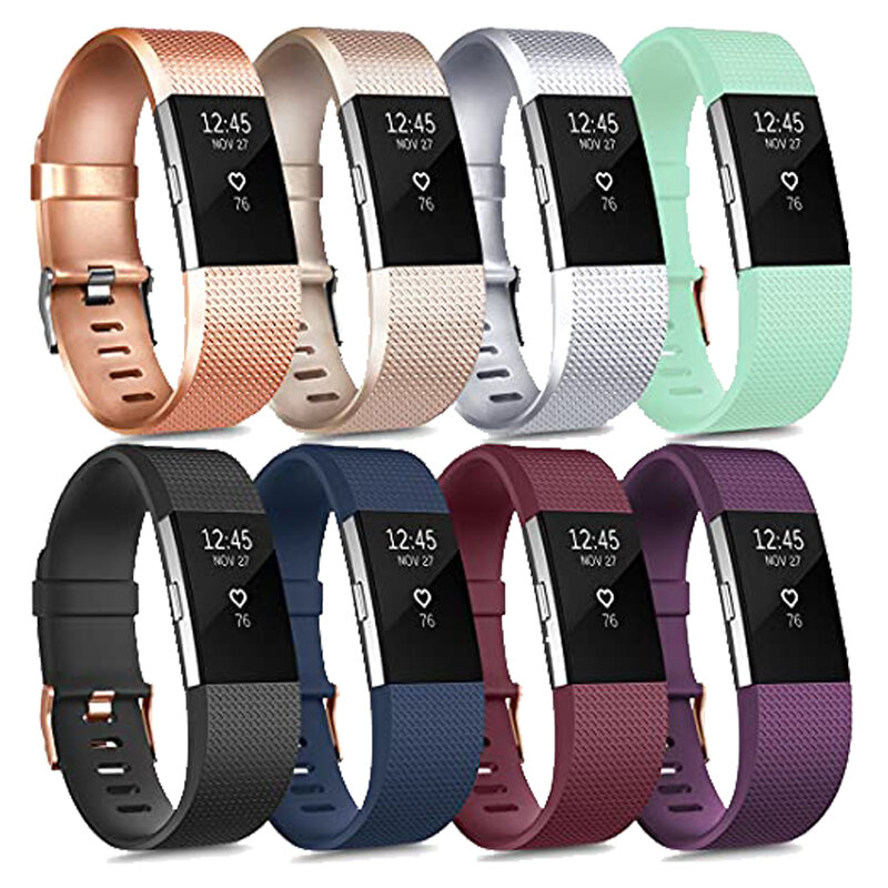 Ремешок для часов Fitbit Charge 2, силиконовый сменный Браслет для часов Fitbit Charge 2, аксессуары для умных часов
