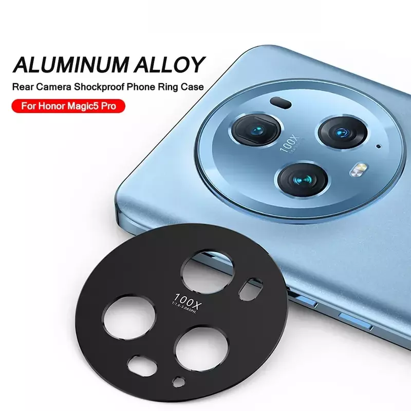 Rear Camera Aluminum Alloy Case For Honor Magic5 Pro 5G Honer Honar Magic 5 5Pro Magic5Pro Shockproof Lens Ring Phone Cover Film