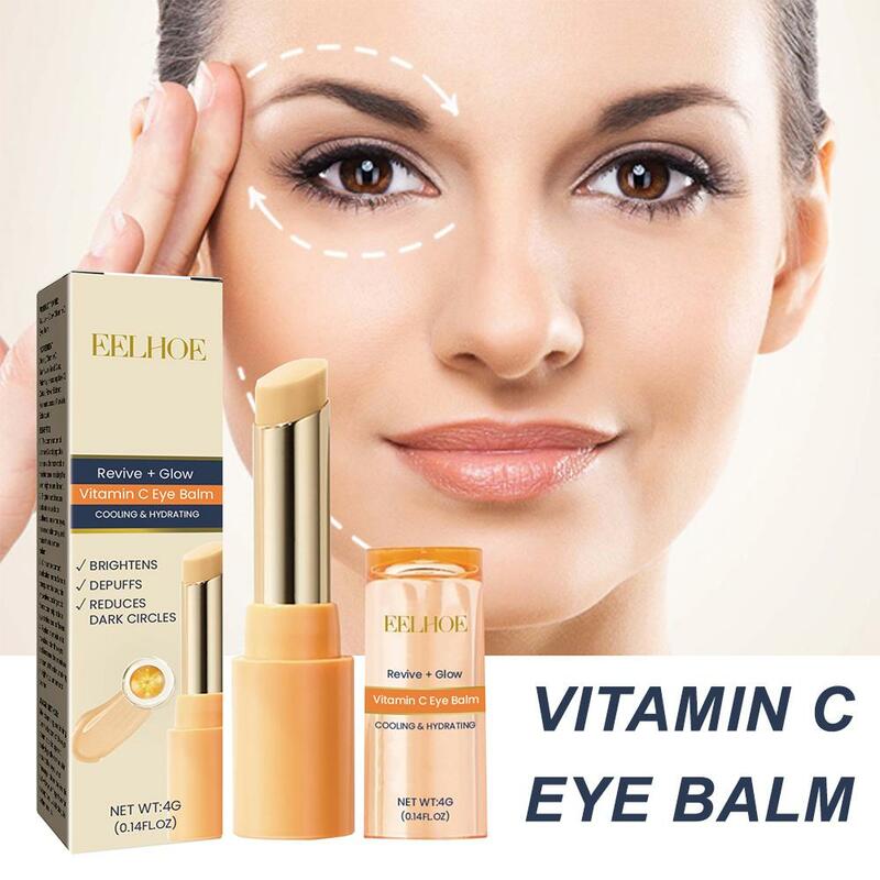 Vitamina C Anti rugas Eye Cream Stick, firmando, desvanecerse-se círculos, anti-inchaço, remover sacos escuros, Bounce Care, linhas finas bálsamo