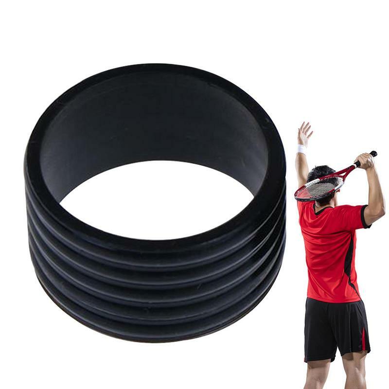 Tennis Racket Rubber Ring Stretchy Tennis Badminton Racket Handles Rubber Ring Tennis Racket Silicone Ring Absorbent Cover