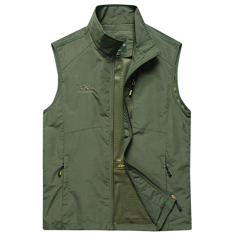 멀티 포켓 군사 전술 사냥 조끼, 럭셔리 남성 의류, 여름 작업복, 캠핑 민소매 재킷, 낚시 코트